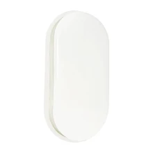 Hublot LED ovale ARAMIS – 15W 1600lm blanc neutre 4000K haut. 20,5cm – Connecteur rapide – IP65 Blanc (intérieur/extérieur)