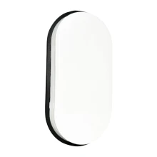 Hublot LED ovale ARAMIS – 15W 1600lm blanc neutre 4000K haut. 20,5cm – Connecteur rapide – IP65 Noir (intérieur/extérieur)