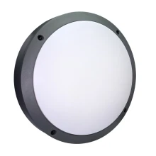 Hublot LED rond MAIA – 15W 2000lm blanc neutre 4000K ø 27,5cm – IP65 Aluminium gris (extérieur)
