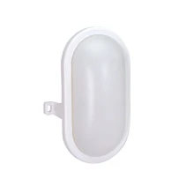 Hublot LED ovale HARIS – 8W 950lm blanc neutre 4000K haut. 16,5cm – IP54 Blanc (intérieur/extérieur)