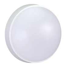 Hublot LED rond VELA – 12W 1200lm couleurs de lumière réglable 3000/4000/6500K ø 21,4cm – IP65 Blanc (intérieur/extérieur)