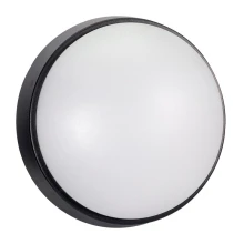 Hublot LED rond VELA – 12W 1200lm couleurs de lumière réglable 3000/4000/6500K ø 21,4cm – IP65 Noir (intérieur/extérieur)