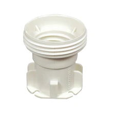 Douille E27 de chantier à connexion rapide par clip – 4A 250V – Plastique blanc (test provisoire d’installation)