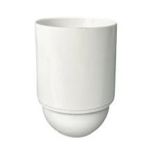 Douille E27 lisse – 4A 250V – Plastique blanc PBT (luminaire)