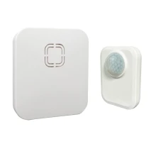 Carillon LUSCINIA sans fil à piles non fournies – 80dB 36 mélodies – Détecteur de mouvement extérieur portée 80m (maison)