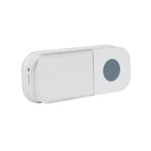 Bouton PIRANGA sans fil à pile fournies – Avec porte-étiquette et voyant de fonctionnement – IP44 (extérieur maison)