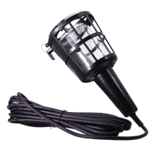 Baladeuse filaire – 60W maxi E27 compatible tous types d'ampoules – Câble 5m, crochet (atelier, garage)