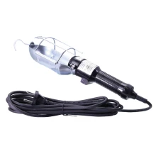 Baladeuse filaire – 60W maxi E27 compatible tous types d'ampoules – Câble 5m, crochet (atelier, garage)