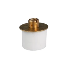 Raccord adaptateur bouteille mâle pas 10x1 ø22-24mm, passage câble ø5,6mm – Caoutchouc et support laiton (montage luminaire)