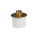 Raccord adaptateur bouteille mâle pas 10x1 ø22-24mm, passage câble ø5,6mm – Caoutchouc et support laiton (montage luminaire) (miniature n°1)