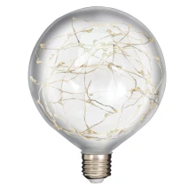 Ampoule LED globe ø 120mm 1,5W 55lm blanc chaud 3000K culot E27 – Plastique haute résistance aux chocs (guirlande extérieure)