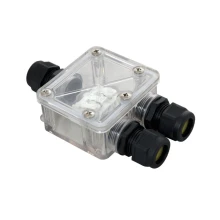 Boîtier de connexion étanche IP68 3 pôles – Pour fils souples ou rigides 0,75 à 1,5 mm² 16A 450V – 3680W maxi (extérieur)