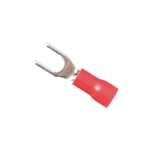 Lot de 10 cosses à sertir isolées à fourche – largeur 4,2mm – 0,5 à 1,5 mm² – Rouge