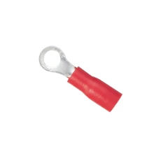 Lot de 10 cosses à sertir isolées rondes – ø 4,3mm – 0,5 à 1,5 mm² – Rouge
