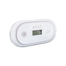 Détecteur de monoxyde de carbone avec écran digital – Piles fournies – 85 dB avec bouton test et voyant de fonctionnement