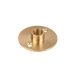 Raccord à plaque femelle pas 10x1 ø 40mm haut. 14mm – passage de câble ø 7mm – Laiton (montage luminaire) (miniature n°1)