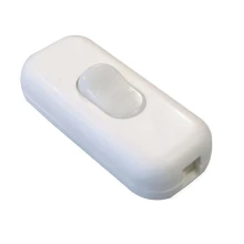 Interrupteur à main bipolaire à bascule pour câble 2x0,75mm2 – Bouton luminescent – Blanc (luminaire)
