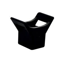 Lot de 10 embases à visser pour colliers d'installation – A fixer avec vis ø 4mm (intérieur et extérieur)