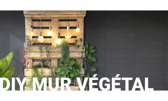 DIY: créer un mur végétal éclairé en palette